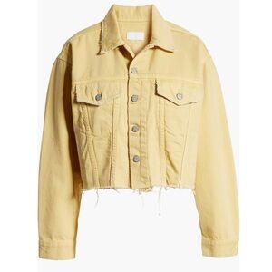 BOYISH JEANS The Harvey Raw Hem Denim Jacket In The Honey Pot
